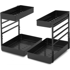 2-Tier Under Sink Organizer – Adjustable Storage Rack