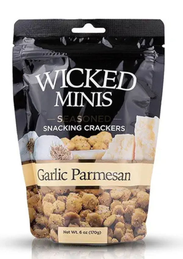 Wicked Minis Snacking Crackers Garlic Parmesan 6 oz(Pack Of 1)