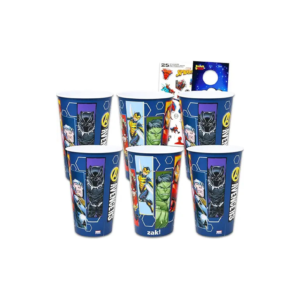 Marvel Avengers Reusable Tumbler Cup Pack Party Favor 6 Piece