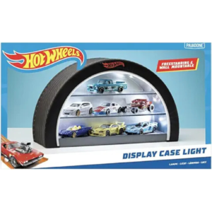 Hot Wheels Display Case Light - Officially Licensed Mattel Merchandise, Light Up Case Holds 8 Cars