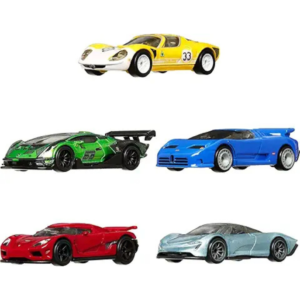 Hot Wheels Premium Car Culture Speed Machines 5-Pack of Toy Cars